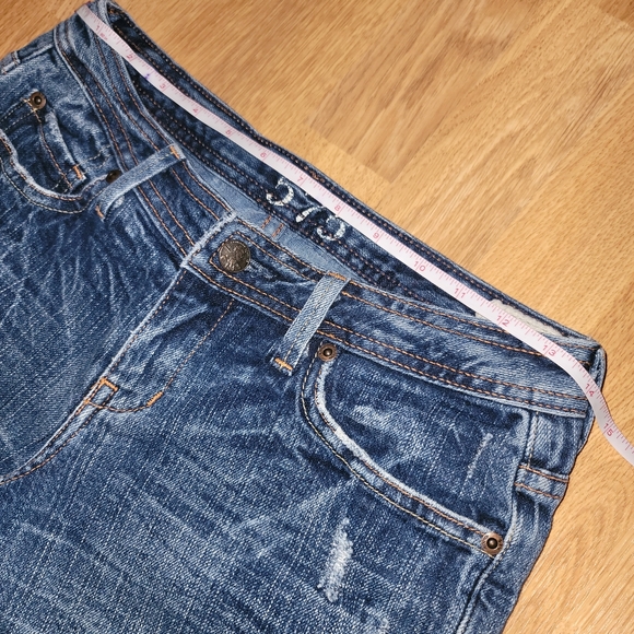 575 denim wide leg capris jeans 26 - Picture 7 of 12